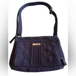 Vera Bradley Classic Quilted Shoulder Bag In Navy